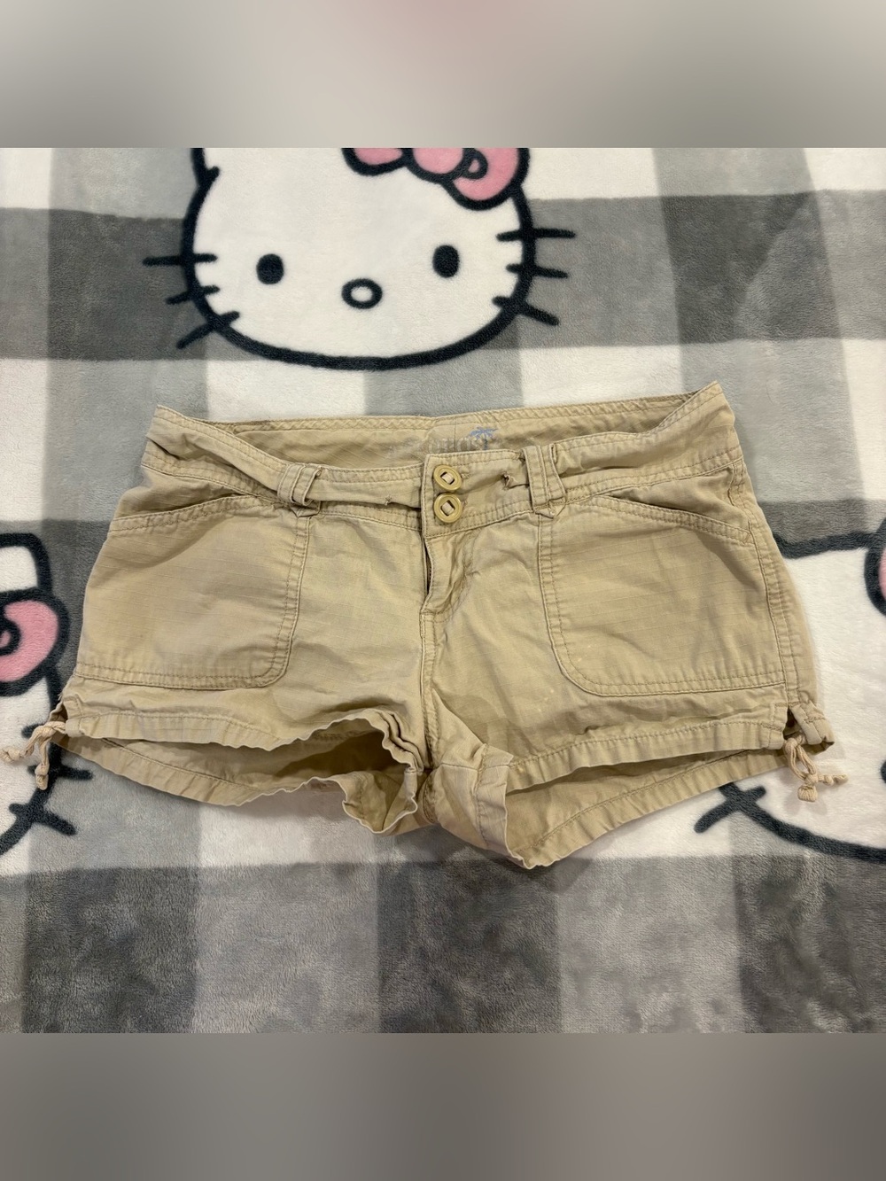 Aeropostale Y2K Khaki Mini Shorts